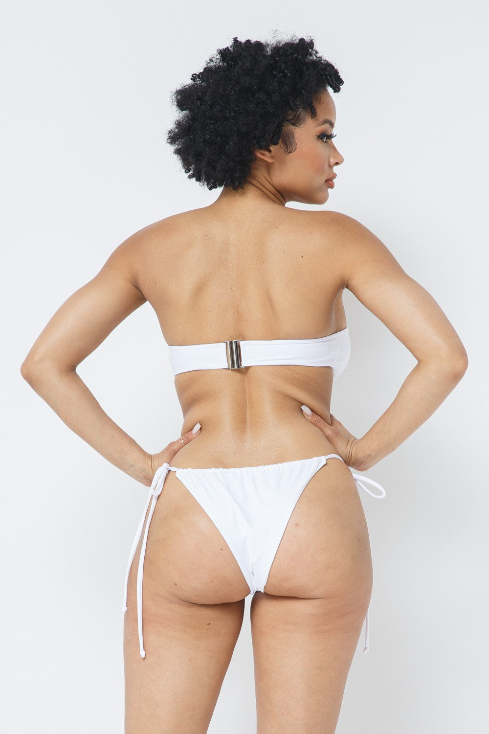 White V Cut Bikini