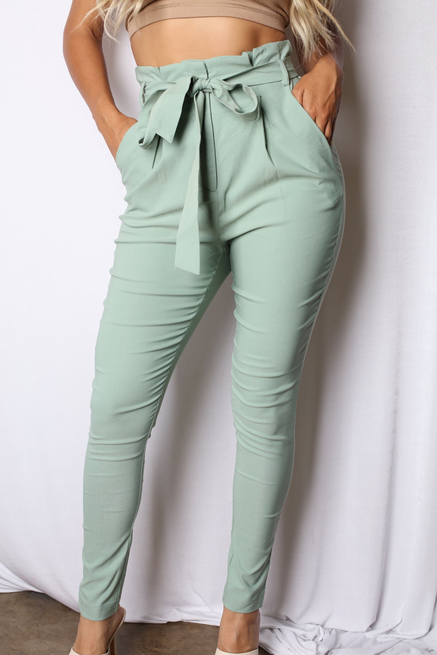 Belted Work Pants Mint