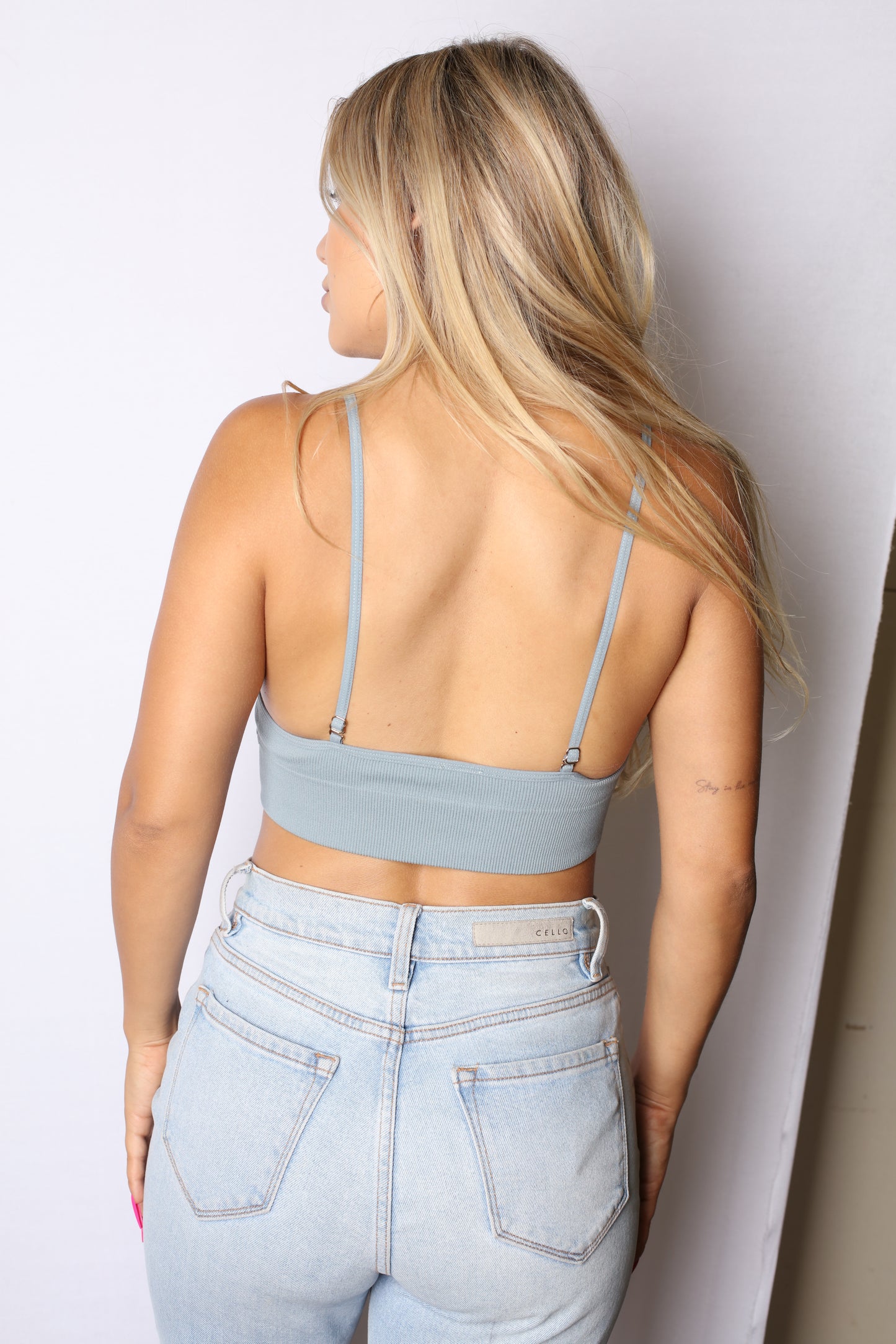 Extra Stretch Tank Bralette Teal