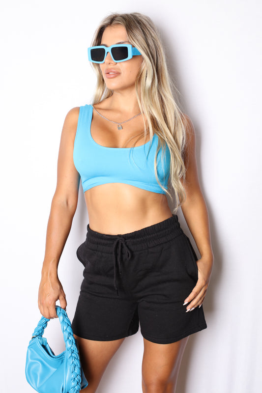 Sweat Biker Shorts Black