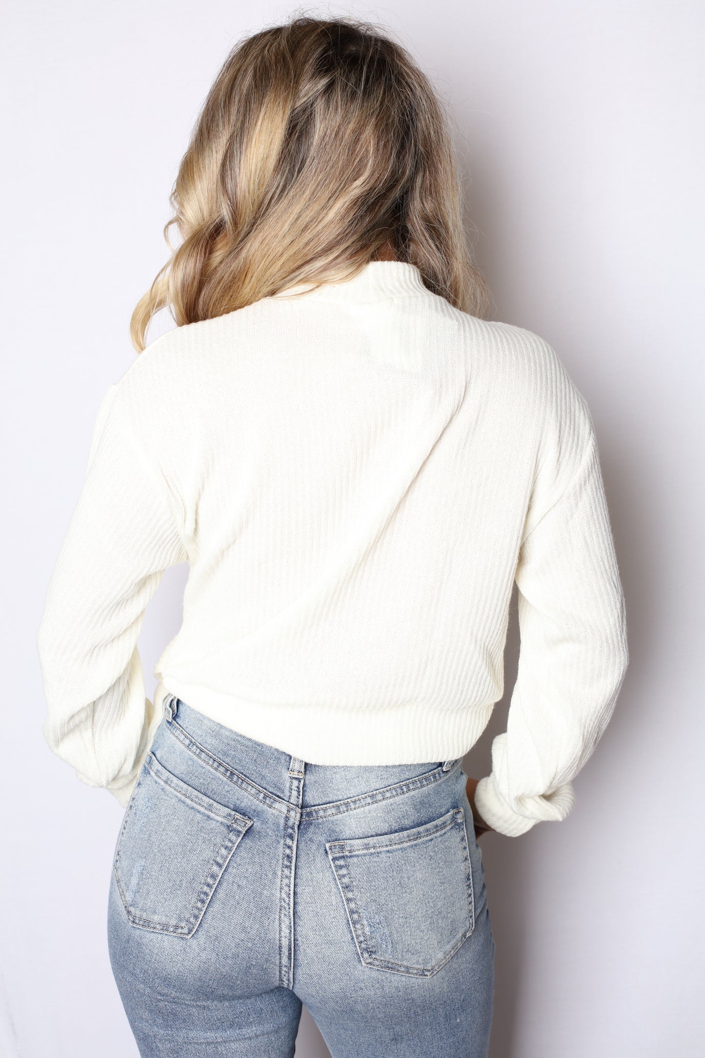 Wrap Peekaboo Turtle Neck Sweater
