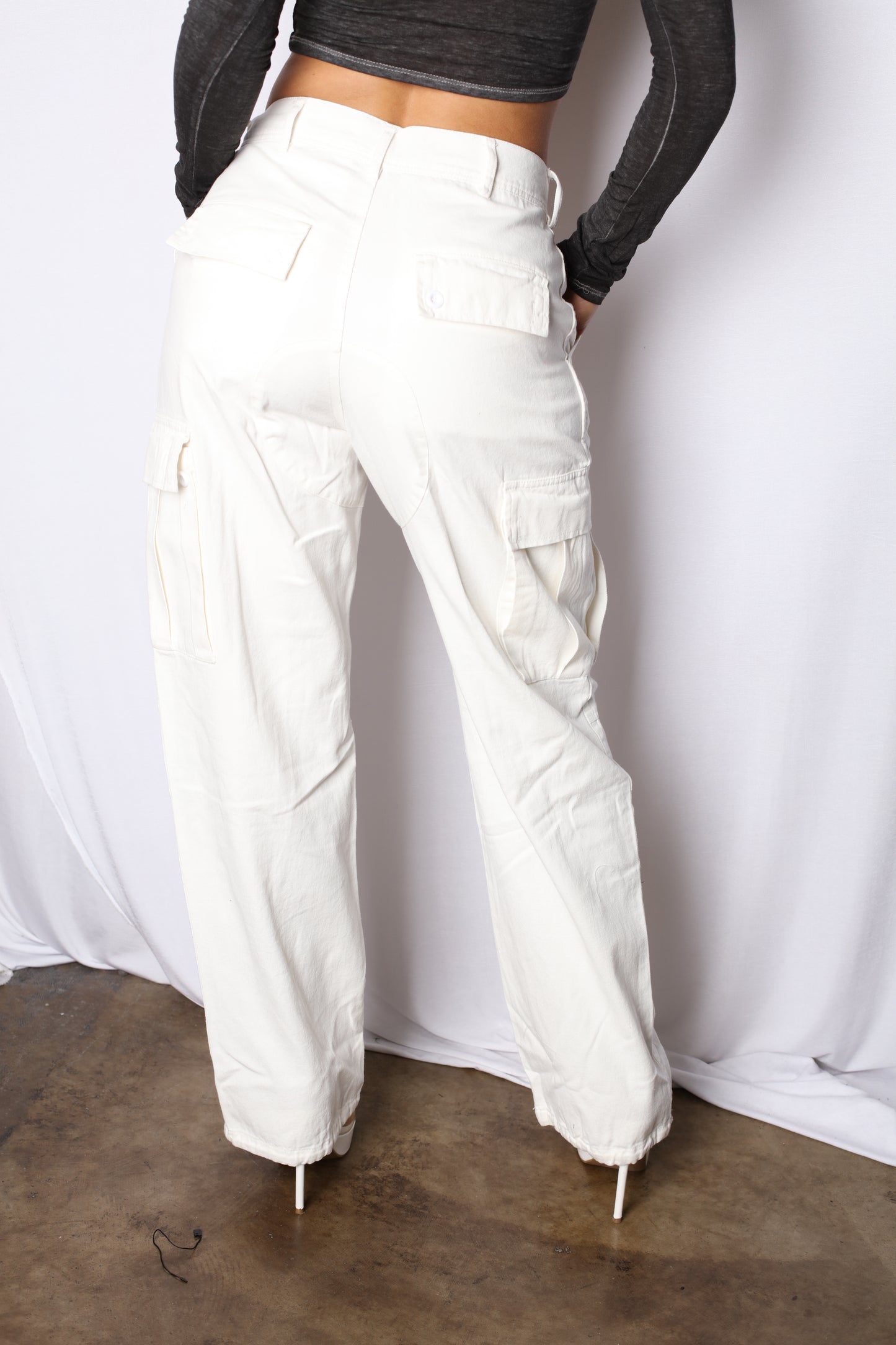 Cargo Pants Jogger/Wide Leg White