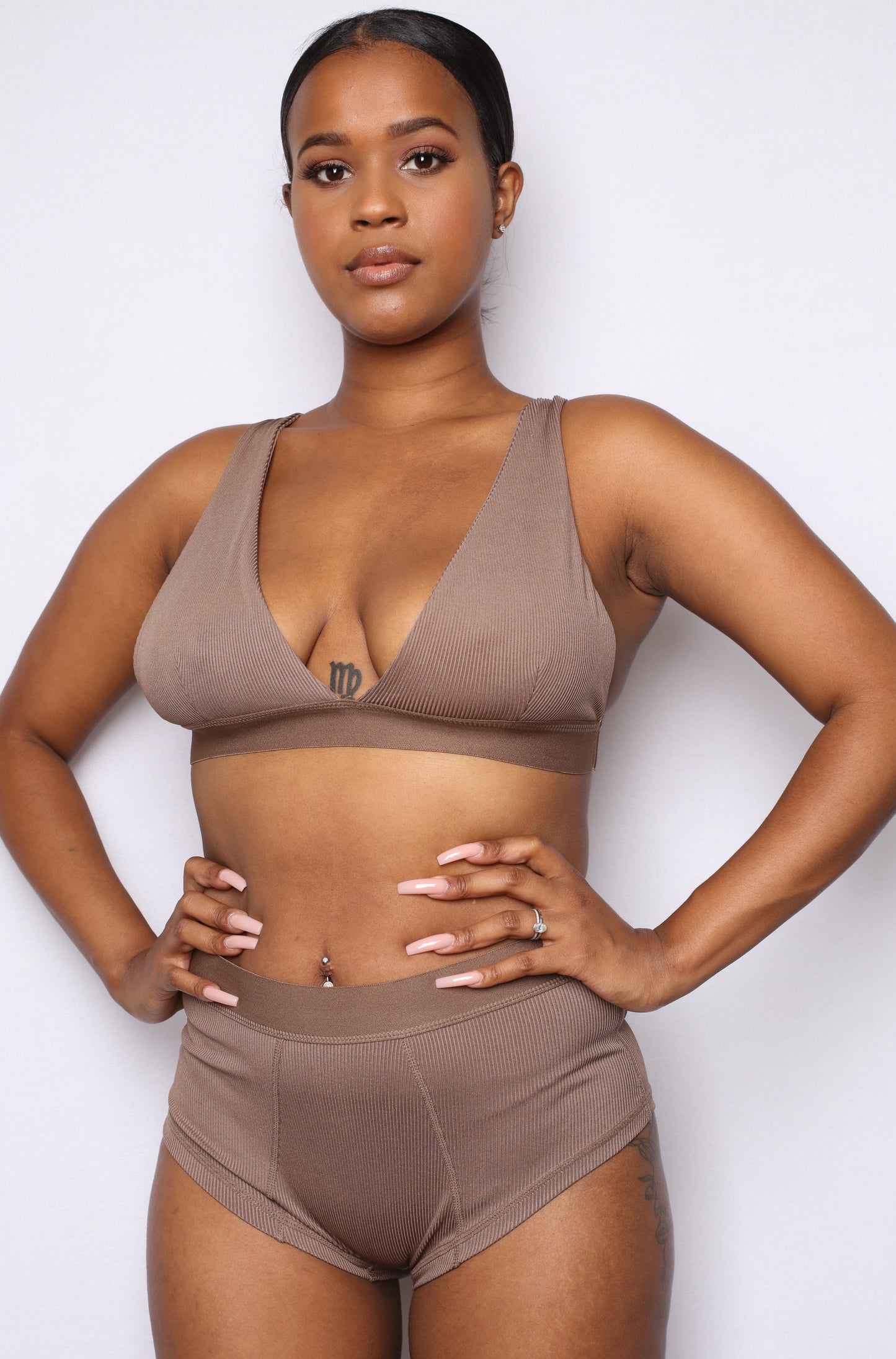 Skimmers 3 Piece Lounge Set Mocha