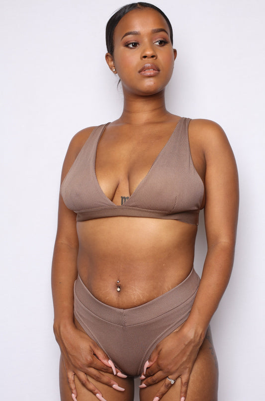 Skimmers 3 Piece Lounge Set Mocha