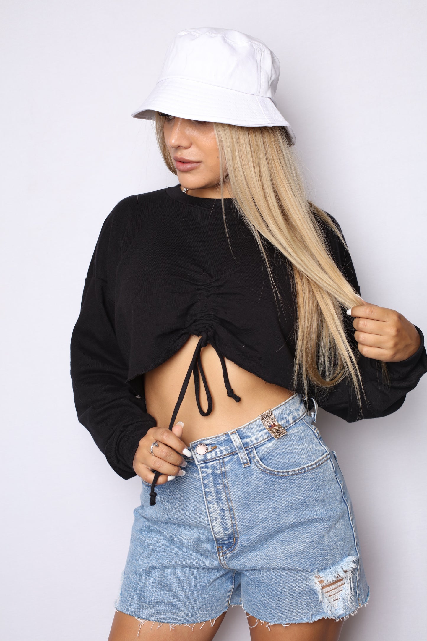 World Tour Cropped Light Sweater