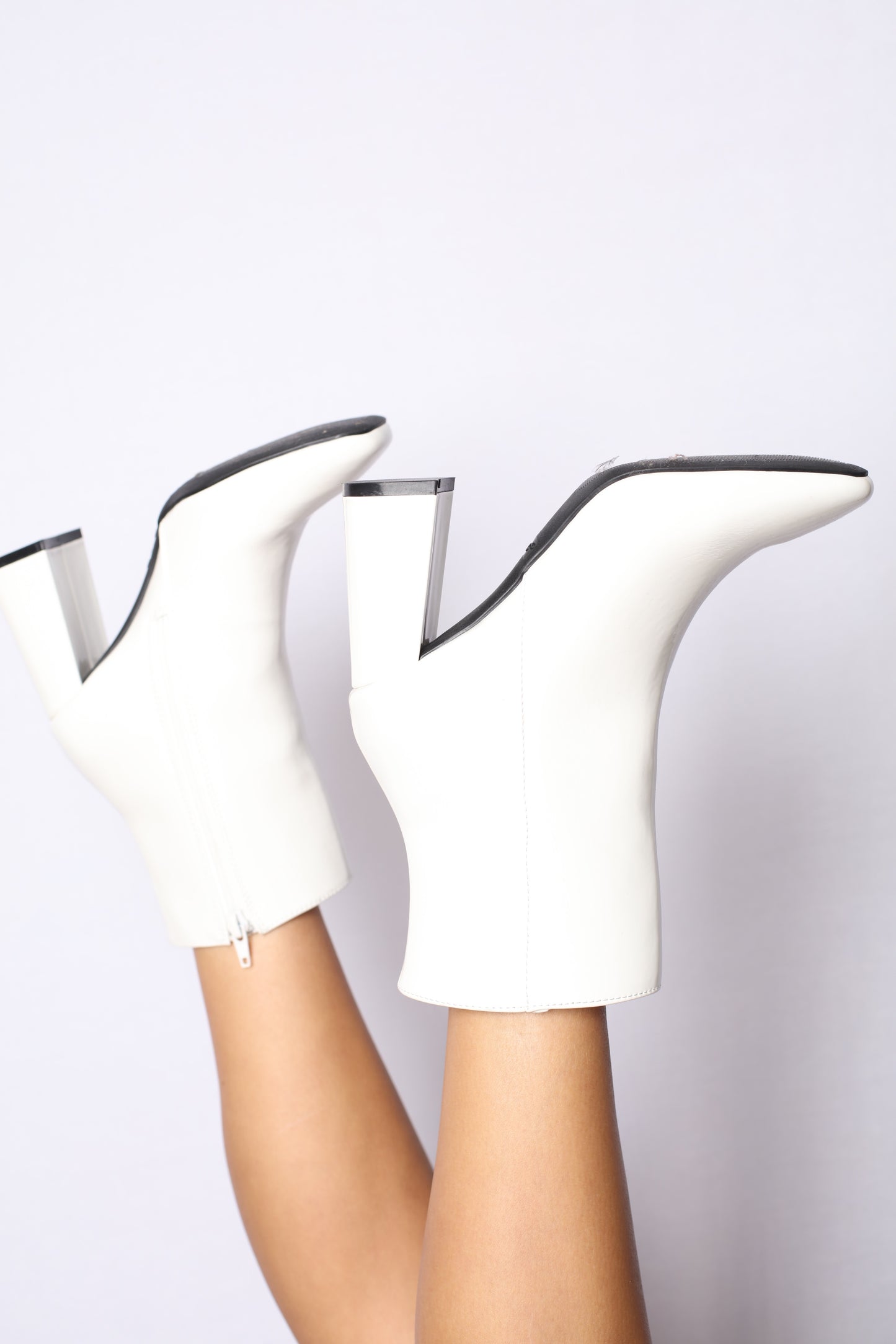 White Patent Gogo Boots