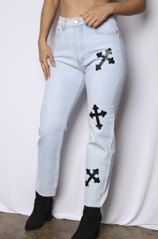 Sinner & Saints High Waisted Boyfriend Jeans