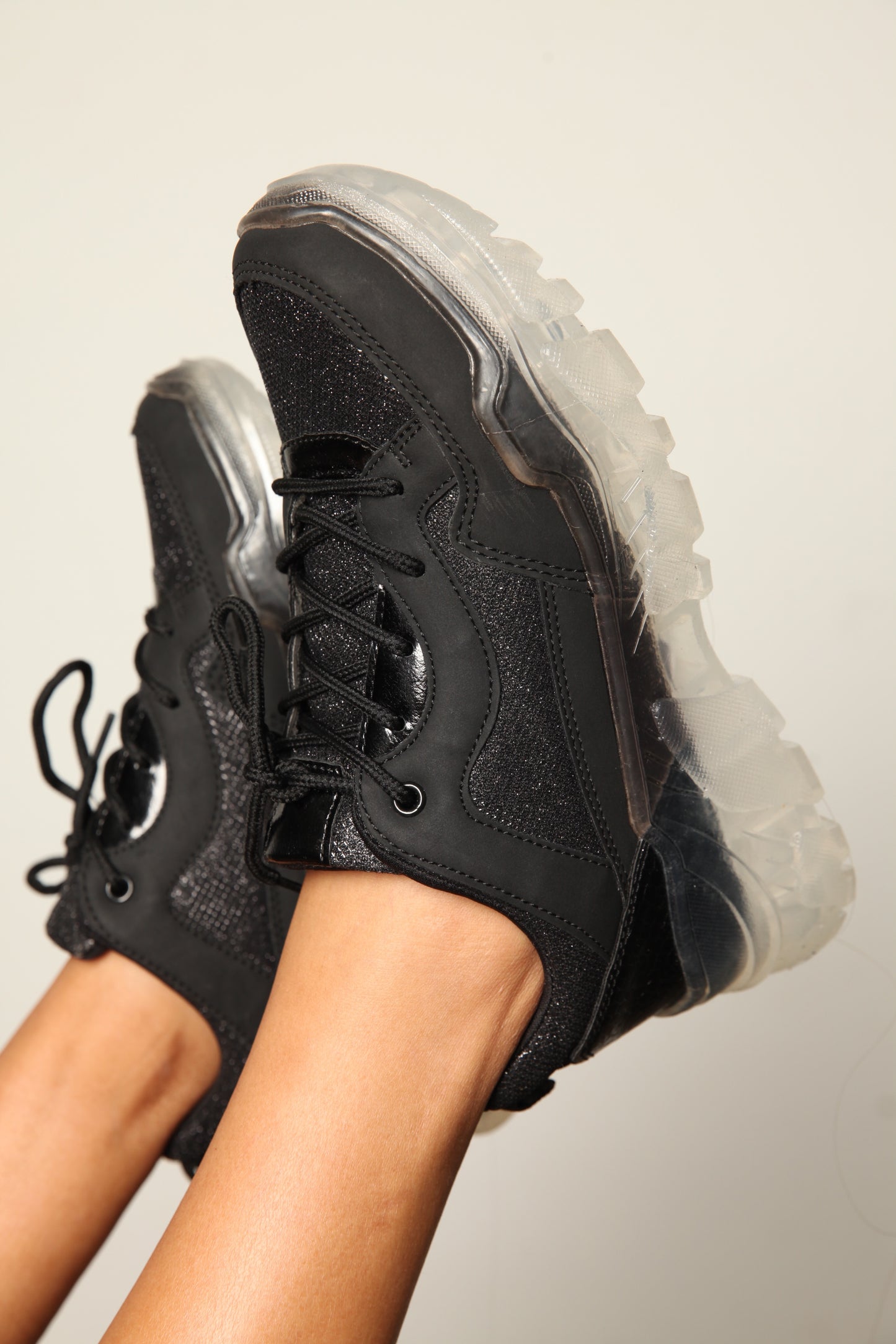 Balenci Runway Dad Sneakers Twinkle Black