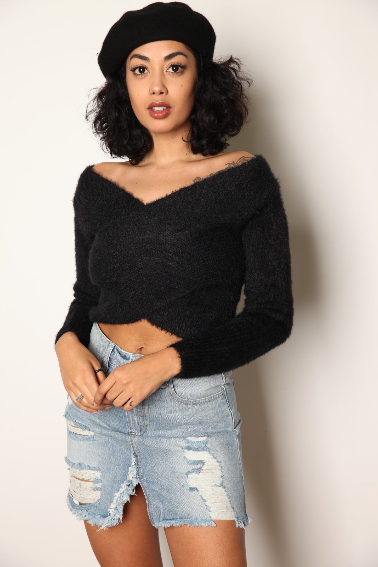 Denim Vintage Mini Skirt