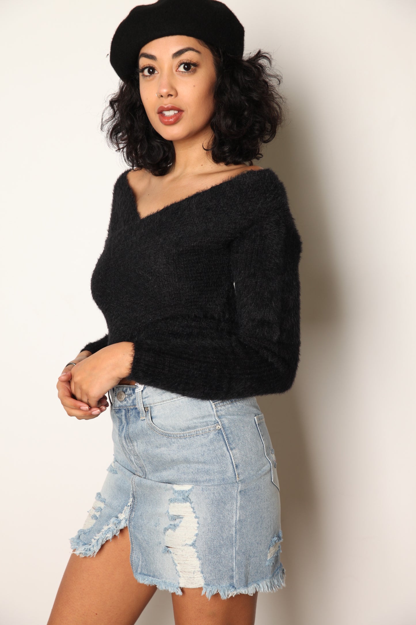 Denim Vintage Mini Skirt