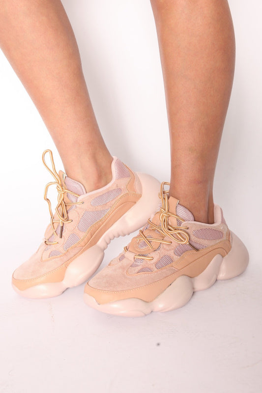 Eezy 500 Designer Dad Sneakers Pink