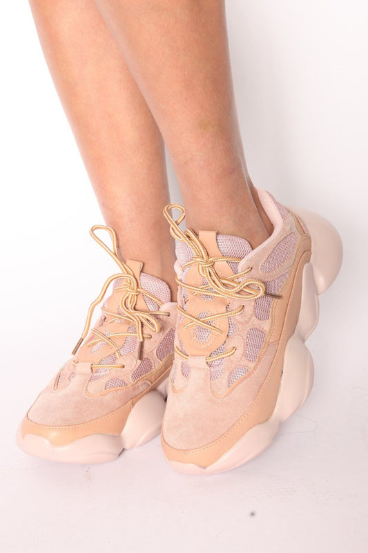 Eezy 500 Designer Dad Sneakers Pink