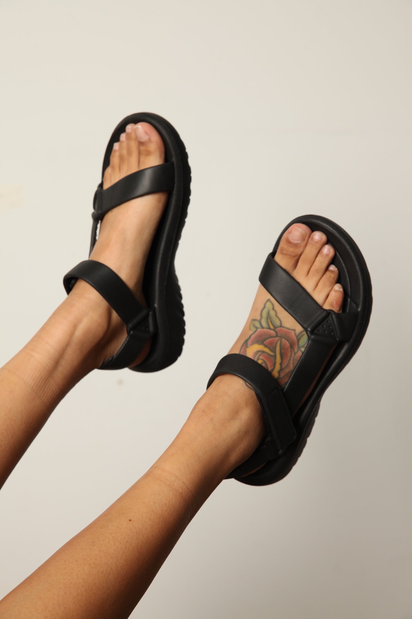 Black Jelly Birk Sandals