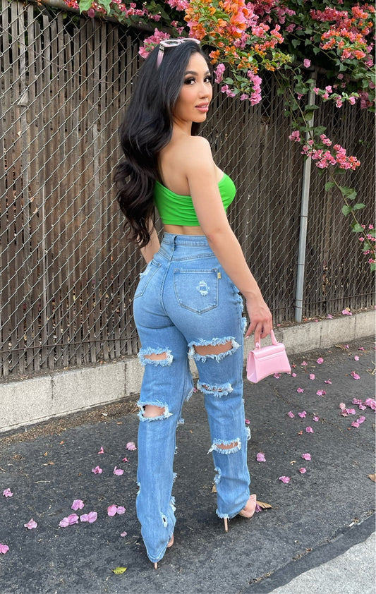 Shredded Relax Fit Jeans