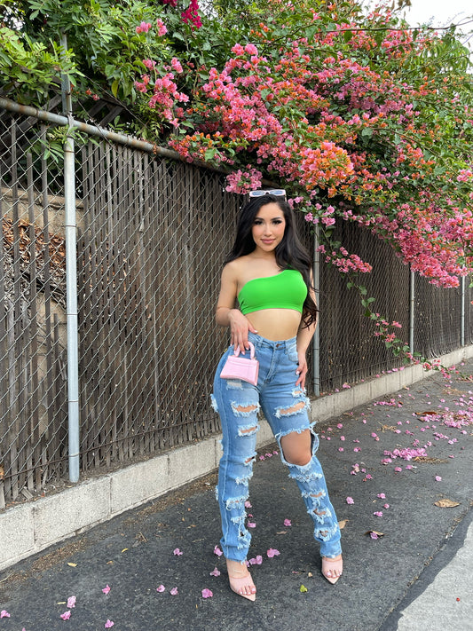 Shredded Relax Fit Jeans