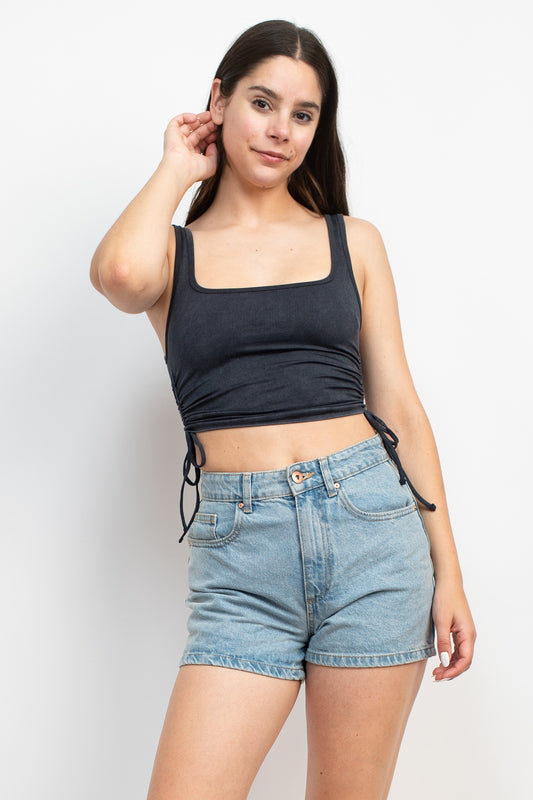 Side Shirring Beater Top