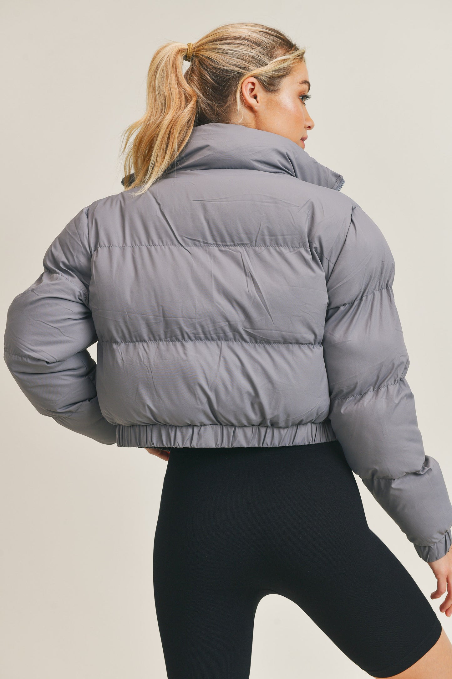 All Gray Puffer Jacket