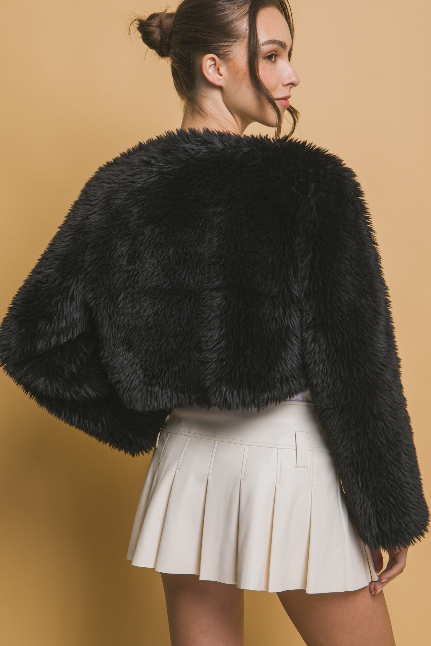 Cropped Fur Jacket