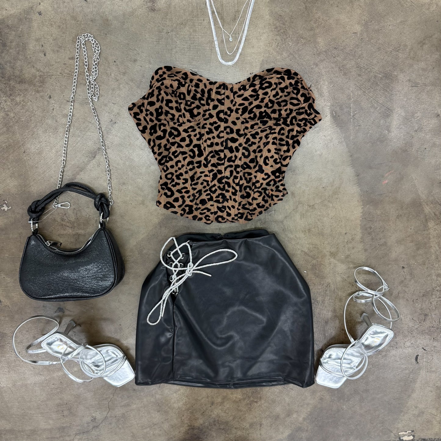 Leopard Corset Top