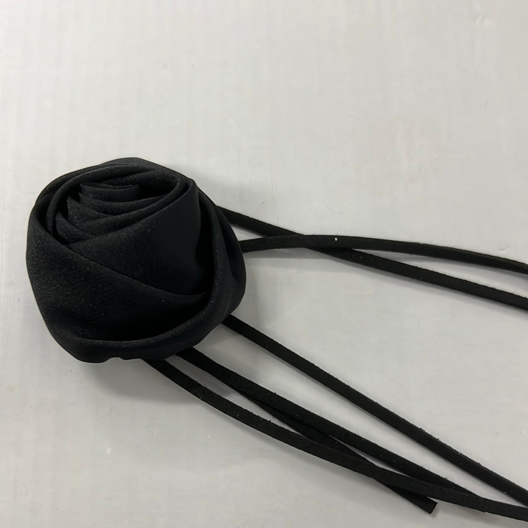 Black Rose Choker Necklace