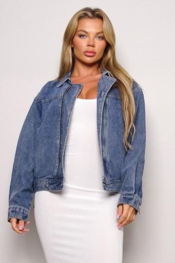 Collared Denim Jacket