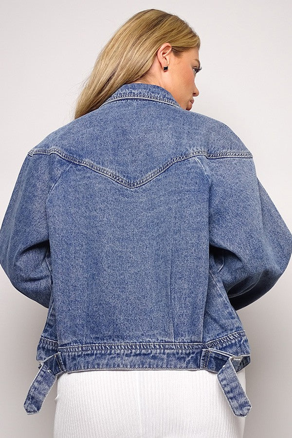 Collared Denim Jacket