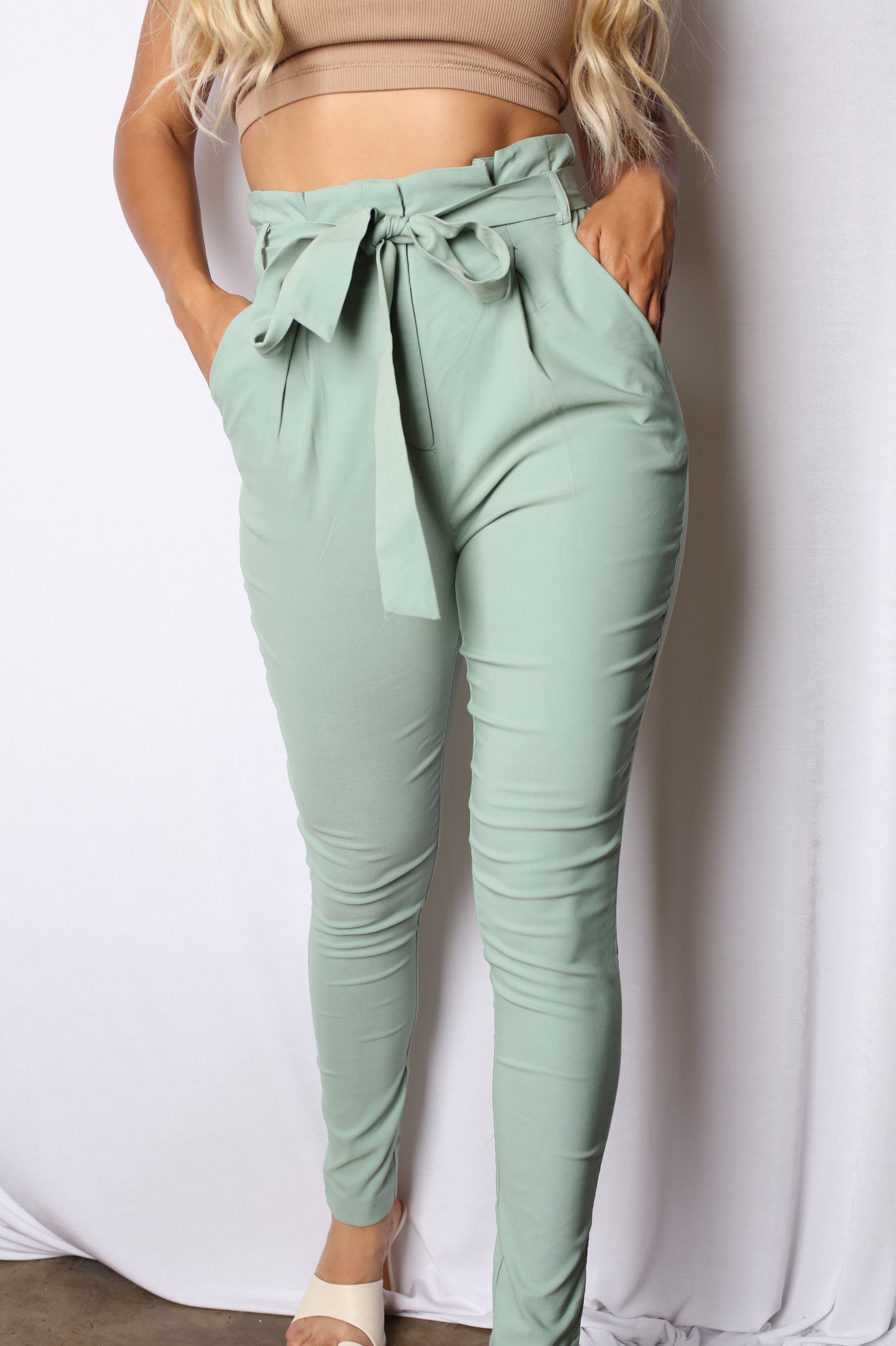 Belted Work Pants Mint