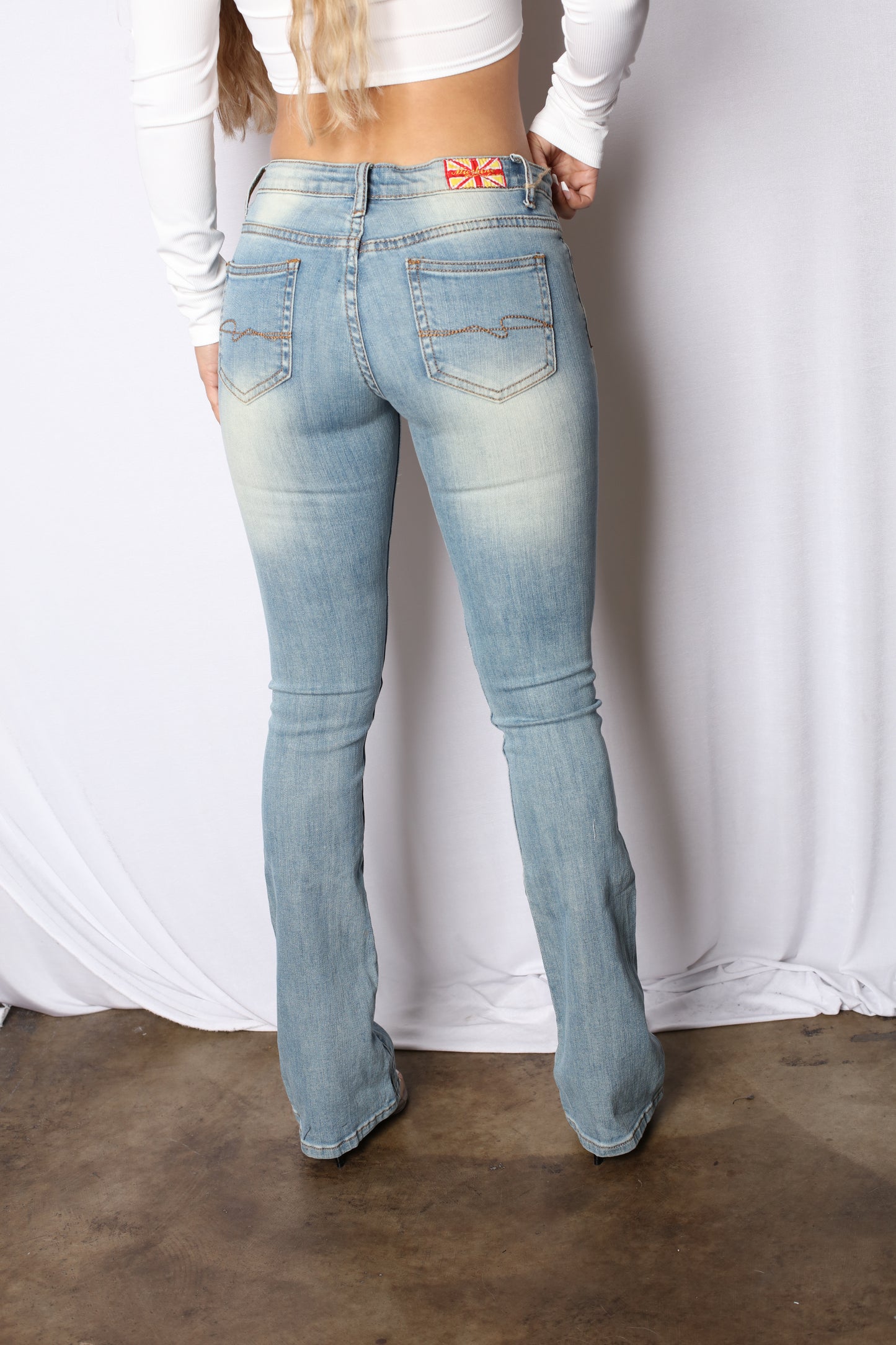 Paris Hilton Light 2000 Low Rise Boot Cut Jeans