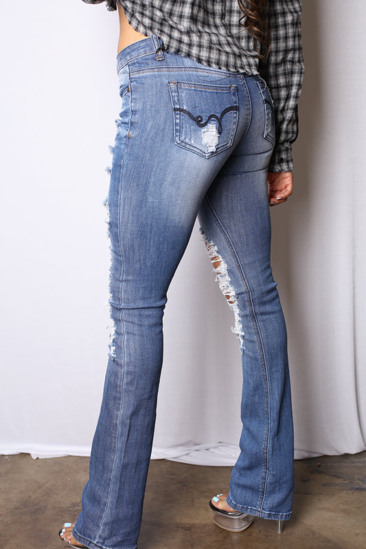 Paris Hilton 2000 Low Rise Boot Cut Jeans